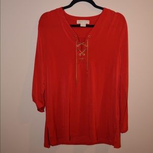 Michael Kors red blouse